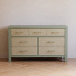 Namesake Eloise 7-Drawer Assembled Dresser - French Sage and Performance Sand Eco-Weave