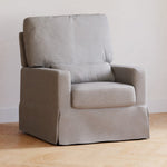 Namesake Crawford Pillowback Comfort Swivel Glider -  Performance Grey Eco-Weave