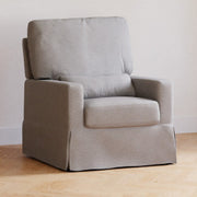 Namesake Crawford Pillowback Comfort Swivel Glider -  Performance Grey Eco-Weave - Kid's Stuff Superstore