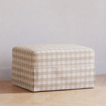 Namesake Crawford Gliding Ottoman - Tan Gingham