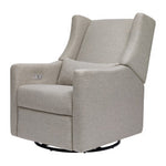 Babyletto Kiwi Swivel Glider Power Recliner - Performance Grey Eco-Weave