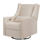 Babyletto Kiwi Swivel Glider Power Recliner - Performance Beach Eco-Weave