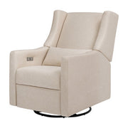 Babyletto Kiwi Swivel Glider Power Recliner - Performance Beach Eco-Weave - Kid's Stuff Superstore