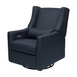 Babyletto Kiwi Swivel Glider Power Recliner - Performance Navy Eco-Twill