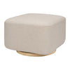 Babyletto Kiwi Gliding Ottoman - Performance Beach Eco-Weave with Light Wood Base - Kid's Stuff Superstore