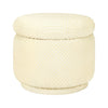 Babyletto Enoki Storage Ottoman - Ivory Velvet Checker - Kid's Stuff Superstore