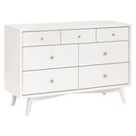 Babyletto Palma 7-Drawer Assembled Double Dresser - Warm White