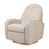 Babyletto Nami Recliner and Swivel Glider - Performance Beach Eco-Weave with Light Wood Base - Kid's Stuff Superstore