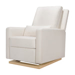 Babyletto Sigi Recliner and Glider - Performance Cream Eco-Weave with Light Wood Base