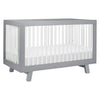 Babyletto Hudson 3-in-1 Convertible Crib with Toddler Conversion Kit - Grey and White - Kid's Stuff Superstore