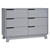 Babyletto Hudson 6-Drawer Assembled Double Dresser - Grey - Kid's Stuff Superstore