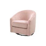 Babyletto Madison Swivel Glider - Blush Pink Velvet