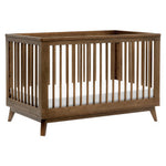 Babyletto Scoot 3-in-1 Convertible Crib with Toddler Conversion Kit - Natural Walnut