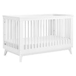 Babyletto Scoot 3-in-1 Convertible Crib with Toddler Conversion Kit - White