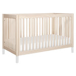 Babyletto Gelato 4-in-1 Convertible Crib with Toddler Kit - Washed Natural / White