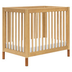 Babyletto Gelato 4-in-1 Convertible Mini Crib - Honey with Vegan Tan Leather Feet