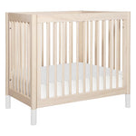 Babyletto Gelato 4-in-1 Convertible Mini Crib - Washed Natural / White