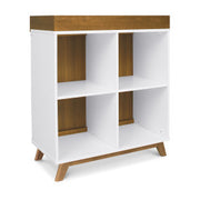 Davinci Otto Convertible Changing Table and Cubby Bookcase - White and Walnut - Kid's Stuff Superstore