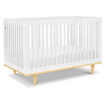 Davinci Marley 3-in-1 Convertible Crib - White Finish and Natural Legs