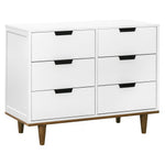 Davinci Marley 6-Drawer Double Dresser - White/Walnut