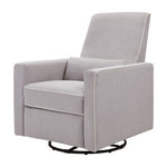 Davinci Piper Recliner - Grey with Cream Piping