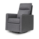 Davinci Gabby Pillowback Swivel Glider - Shadow Grey