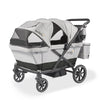 Larktale Caravan Coupe Quad Stroller Wagon - Gray/Black - Kid's Stuff Superstore