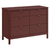 Babyletto Bondi 6-Drawer Assembled Dresser - Crimson