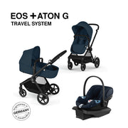 Cybex EOS 5-in-1 Travel System Stroller + Aton G Infant Car Seat - Ocean Blue