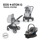 Cybex EOS 5-in-1 Travel System Stroller + Aton G Infant Car Seat - Lava Grey