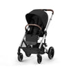 Cybex Balios S Lux 2 Stroller - Silver Frame and Moon Black Seat