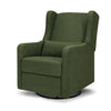 DaVinci Arlo Recliner and Swivel Glider - Performance Forest Green Linen