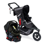 BOB Gear Revolution Flex 3.0 Travel System with B-Safe Gen2 Infant Car Seat - Graphite Black