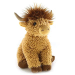 The Petting Zoo Wild Onez Highland Cow - 12 in