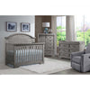 Foundry Arch Top Convertible Crib and Double Dresser | Brushed Pewter - Kid's Stuff Superstore