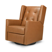 Davinci Maddox Recliner and Swivel Glider - Vegan Tan Leather