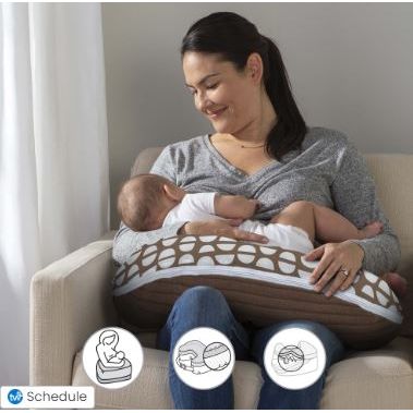 Nursing pillow and locator, breastfeeding pillow with adjustable buckle,  bottle feeding baby support pillow
