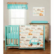 Trend Lab 3 Piece Crib Bedding Set - Vroom La La - Kid's Stuff Superstore