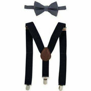 Bow Tie & Suspender - Navy - Kid's Stuff Superstore