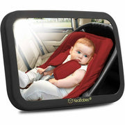 Baby Car Seat Mirror - Large Matte Black - Kid's Stuff Superstore