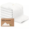 KeaBabies Deluxe Bamboo Washcloths - White - Kid's Stuff Superstore