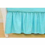 Brixy Percale Bed Skirt - Solid Turquoise