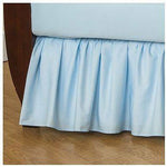 Brixy Percale Bed Skirt - Solid Blue