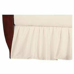 Brixy Percale Bed Skirt - Solid Ecru