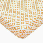 Brixy Percale Crib Sheet - Orange Tweedle Dee