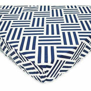 Brixy Percale Crib Sheet - Navy Parque - Kid's Stuff Superstore