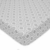 Brixy Percale Crib Sheet - Grey Ogee - Kid's Stuff Superstore
