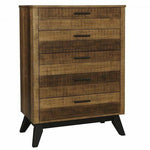 Urban Rustic 5 Drawer Chest - Brushed Wheat