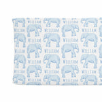 Sugar + Maple Changing Pad Cover - Elephant Blue