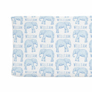 Sugar + Maple Changing Pad Cover - Elephant Blue - Kid's Stuff Superstore